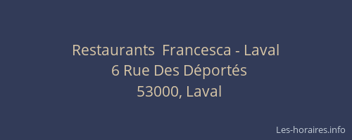Restaurants  Francesca - Laval