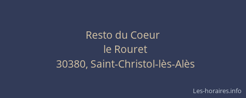 Resto du Coeur