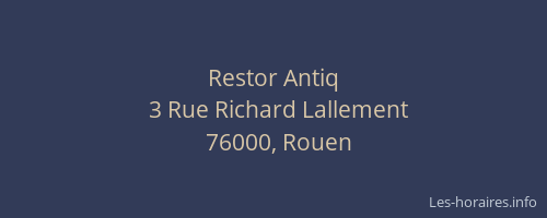 Restor Antiq