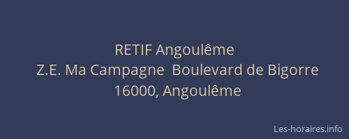 RETIF Angoulême