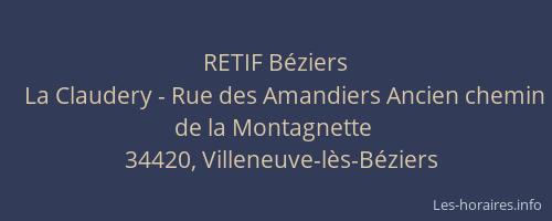 RETIF Béziers
