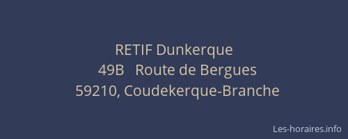 RETIF Dunkerque