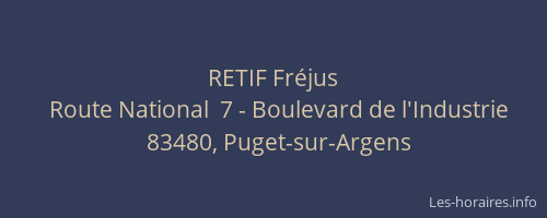RETIF Fréjus