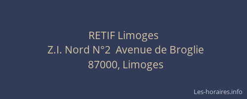 RETIF Limoges