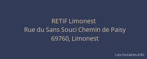 RETIF Limonest