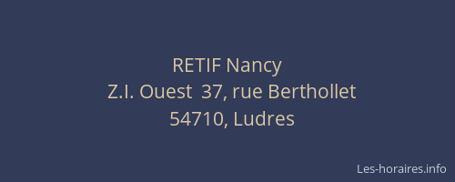 RETIF Nancy