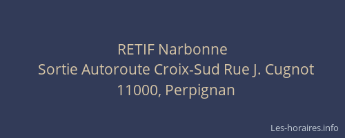 RETIF Narbonne