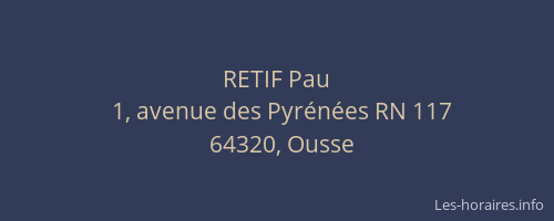 RETIF Pau