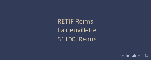 RETIF Reims