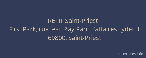 RETIF Saint-Priest