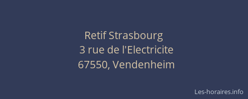 Retif Strasbourg