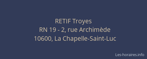 RETIF Troyes