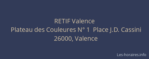 RETIF Valence