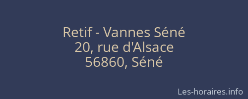 Retif - Vannes Séné