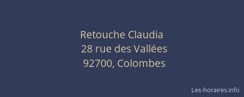 Retouche Claudia