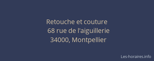 Retouche et couture