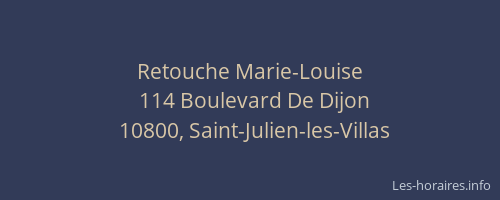 Retouche Marie-Louise