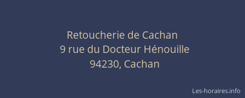 Retoucherie de Cachan