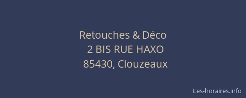 Retouches & Déco