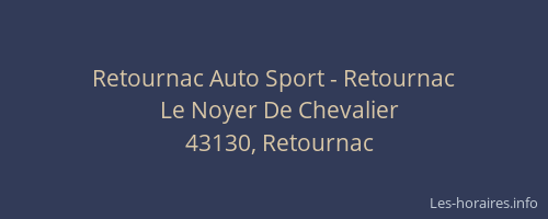 Retournac Auto Sport - Retournac