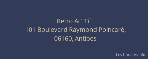 Retro Ac' Tif