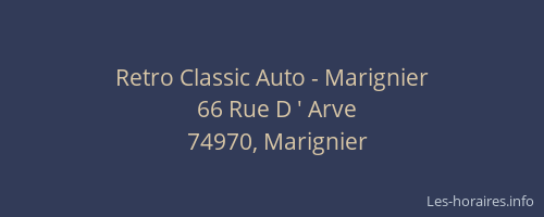 Retro Classic Auto - Marignier