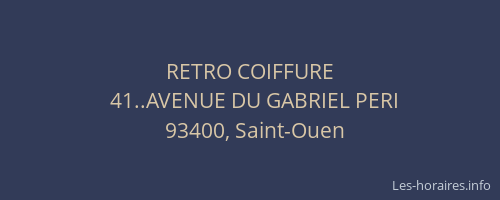RETRO COIFFURE