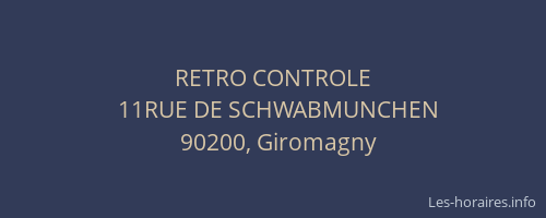 RETRO CONTROLE