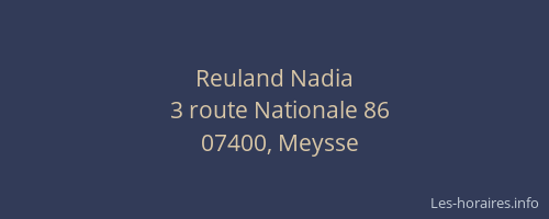 Reuland Nadia