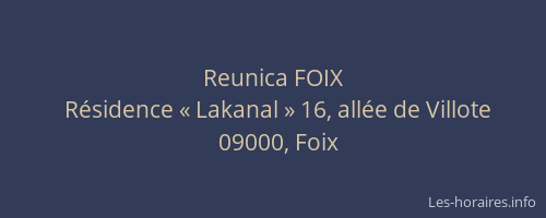 Reunica FOIX