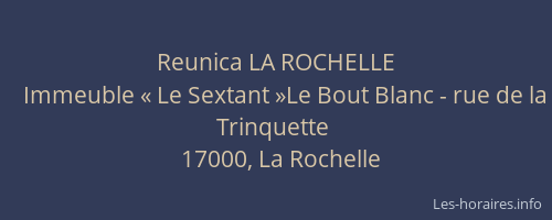 Reunica LA ROCHELLE