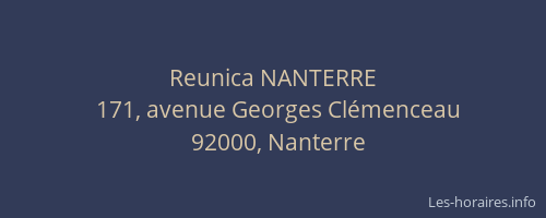 Reunica NANTERRE