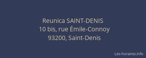 Reunica SAINT-DENIS
