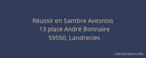Réussir en Sambre Avesnois