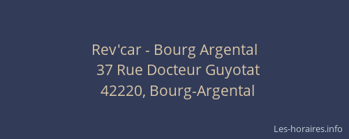 Rev'car - Bourg Argental