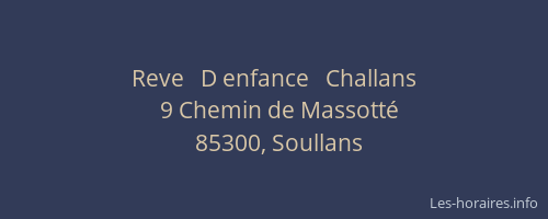 Reve   D enfance   Challans