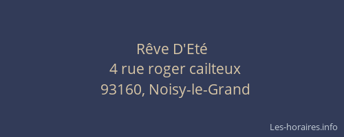 Rêve D'Eté