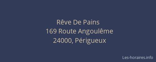 Rêve De Pains