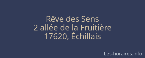Rêve des Sens