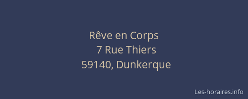 Rêve en Corps