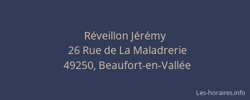 Réveillon Jérémy