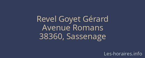 Revel Goyet Gérard