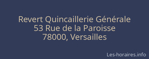Revert Quincaillerie Générale