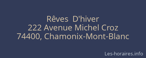 Rêves  D'hiver