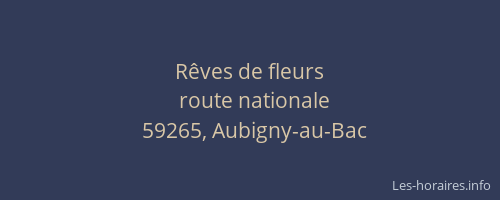 Rêves de fleurs