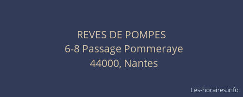 REVES DE POMPES