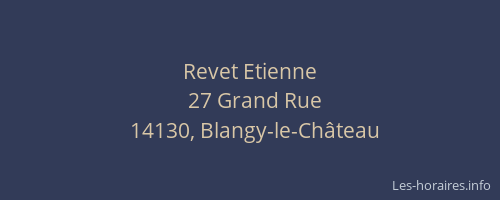 Revet Etienne