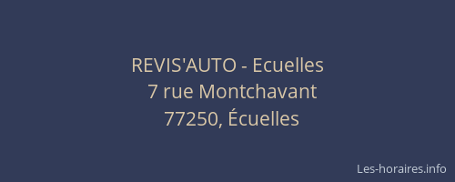 REVIS'AUTO - Ecuelles