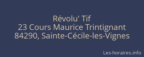 Révolu' Tif