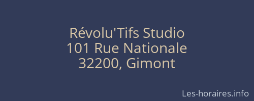Révolu'Tifs Studio